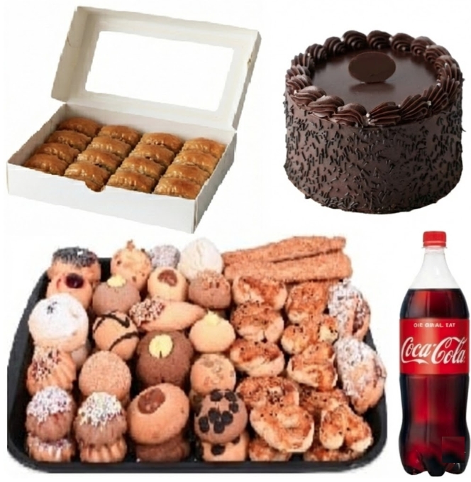 1 Litre Kola İle Tamamlanmış 4 Kişilik Menü